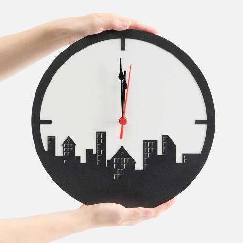 Часы «Города», черные фото 6 Часы «Города», черные фото 6
