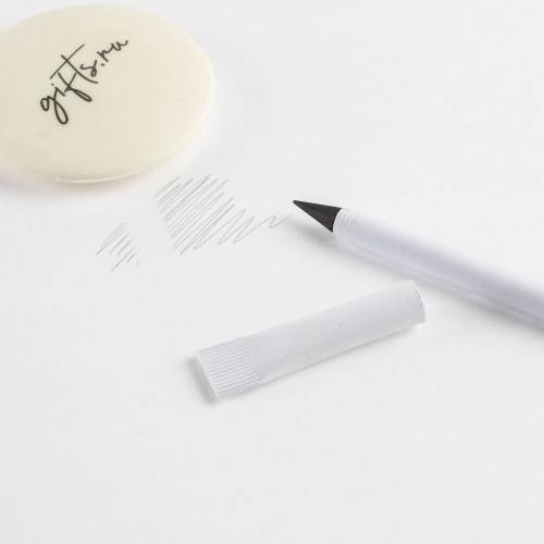 Вечный карандаш Carton Inkless, белый фото 8 Вечный карандаш Carton Inkless, белый фото 8