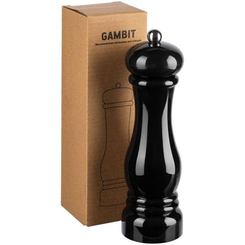 Механическая мельница для специй Gambit, черная фото 7 Механическая мельница для специй Gambit, черная фото 7