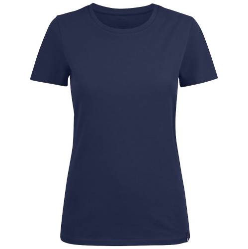 Футболка женская Ladies American U, темно-синяя Футболка женская Ladies American U, темно-синяя