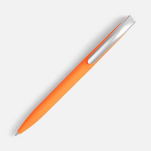 Ручка шариковая Pin Soft Touch, оранжевая фото 3 Ручка шариковая Pin Soft Touch, оранжевая фото 3