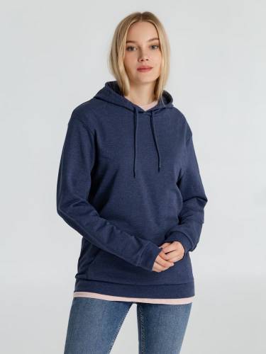 Толстовка с капюшоном унисекс Hoodie, синий меланж фото 7 Толстовка с капюшоном унисекс Hoodie, синий меланж фото 7