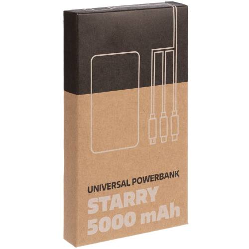 Аккумулятор Uniscend Starry с подсветкой, 5000 мАч, черный фото 6