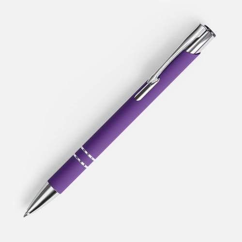 Ручка шариковая Keskus Soft Touch, фиолетовая фото 2 Ручка шариковая Keskus Soft Touch, фиолетовая фото 2