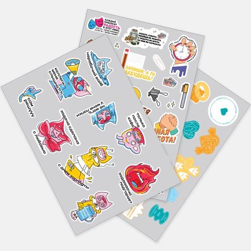 Наклейки ПВХ Sticker Pack на заказ, L