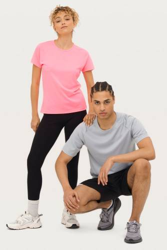Футболка унисекс Sporty 140, серая фото 8 Футболка унисекс Sporty 140, серая фото 8