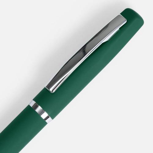 Ручка шариковая Bolt Soft Touch, зеленая фото 4 Ручка шариковая Bolt Soft Touch, зеленая фото 4