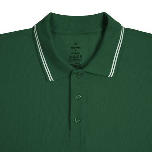 Рубашка поло Virma Stripes, зеленая фото 4 Рубашка поло Virma Stripes, зеленая фото 4