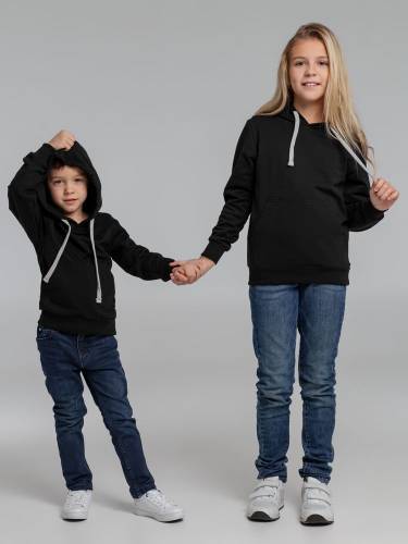 Толстовка с капюшоном детская Kirenga Kids, черная фото 13 Толстовка с капюшоном детская Kirenga Kids, черная фото 13