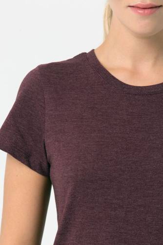 Футболка женская Regent Fit Women, бордовый меланж фото 7 Футболка женская Regent Fit Women, бордовый меланж фото 7