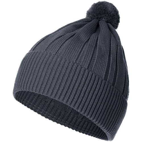 Шапка Knit Beat, темно-серая Шапка Knit Beat, темно-серая