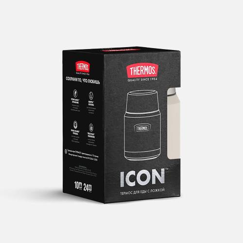 Термос для еды Icon 470, бежевый фото 11 Термос для еды Icon 470, бежевый фото 11