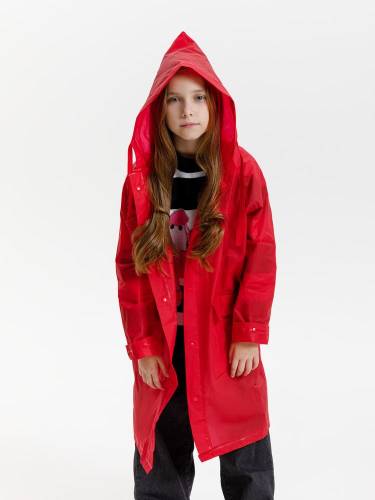 Дождевик детский RainDrop Kids, красный фото 13