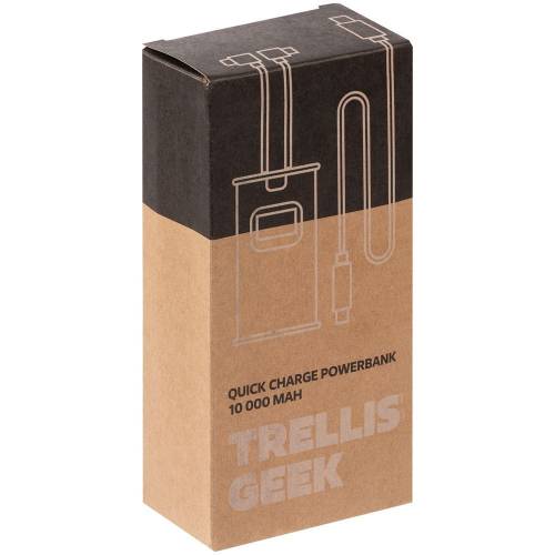 Аккумулятор с быстрой зарядкой Trellis Geek 10000 мАч, белый фото 14