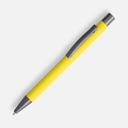 Ручка шариковая Atento Soft Touch, желтая фото 2 Ручка шариковая Atento Soft Touch, желтая фото 2