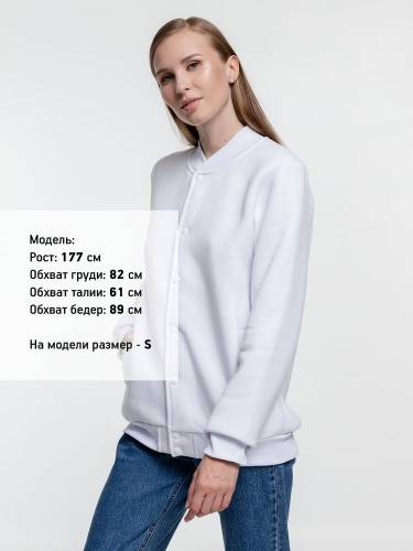 Бомбер Graduate, белый фото 9