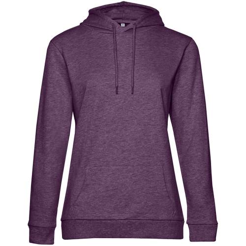 Толстовка с капюшоном женская Hoodie, фиолетовый меланж фото 2 Толстовка с капюшоном женская Hoodie, фиолетовый меланж фото 2