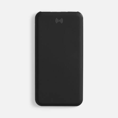Аккумулятор с беспроводной зарядкой All Day Wireless, 10000 мАч, черный фото 3