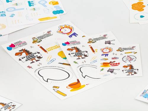 Наклейки бумажные Sticker Pack на заказ, L фото 4 Наклейки бумажные Sticker Pack на заказ, L фото 4