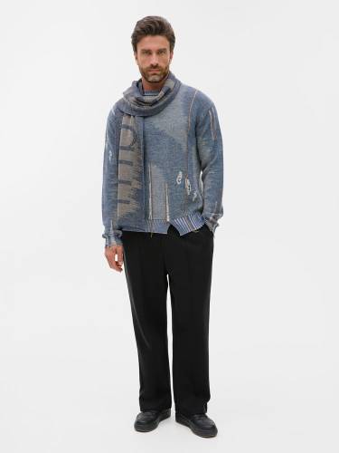Шарф Denim XL на заказ, полушерсть фото 6