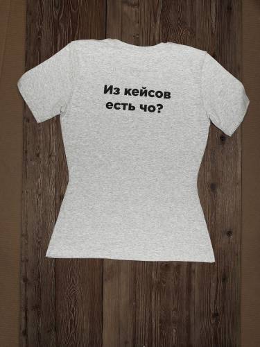 Футболка женская T-bolka Stretch Lady, серый меланж фото 6 Футболка женская T-bolka Stretch Lady, серый меланж фото 6