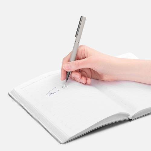 Ручка шариковая Blade Soft Touch, серая фото 5 Ручка шариковая Blade Soft Touch, серая фото 5