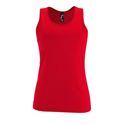 Майка женская Sporty TT Women, красная Майка женская Sporty TT Women, красная