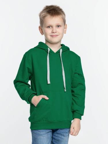 Толстовка с капюшоном детская Kirenga Kids, зеленая фото 4 Толстовка с капюшоном детская Kirenga Kids, зеленая фото 4