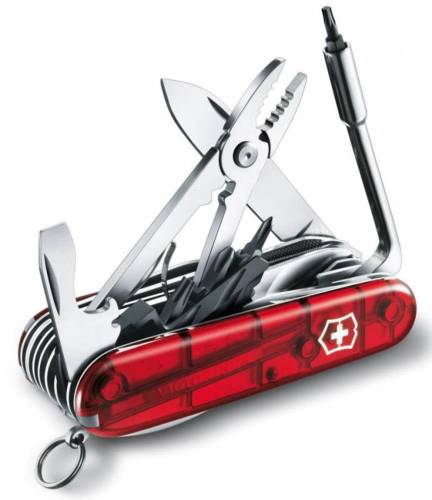 Офицерский нож CyberTool L, полупрозрачный красный фото 3 Офицерский нож CyberTool L, полупрозрачный красный фото 3