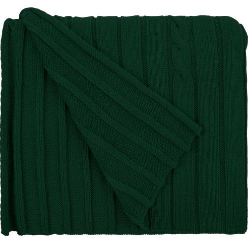 Плед Tressa, темно-зеленый фото 4 Плед Tressa, темно-зеленый фото 4