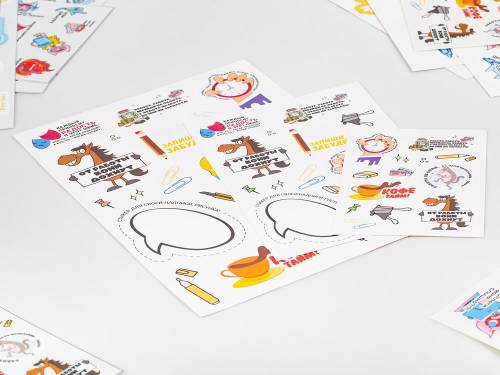 Наклейки ПВХ Sticker Pack на заказ, S фото 4