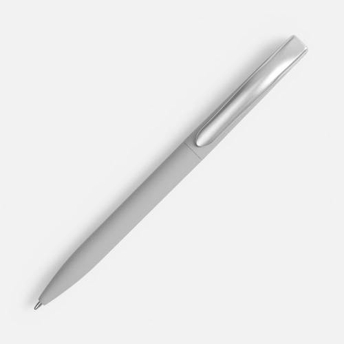Ручка шариковая Pin Soft Touch, серая фото 3