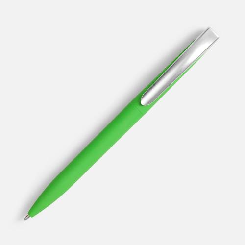 Ручка шариковая Pin Soft Touch, зеленая фото 3