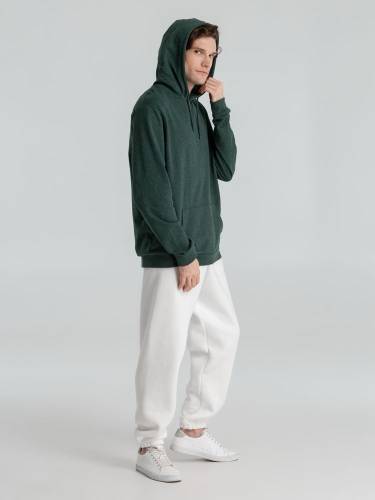 Толстовка с капюшоном унисекс Hoodie, темно-зеленый меланж фото 13 Толстовка с капюшоном унисекс Hoodie, темно-зеленый меланж фото 13