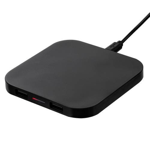 Беспроводное зарядное устройство Interra Plus, черное фото 5