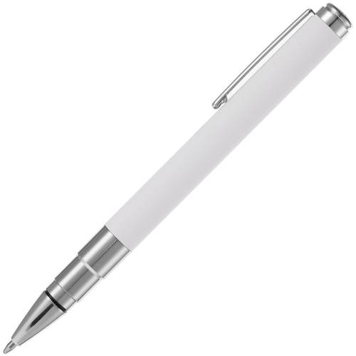 Ручка шариковая Kugel Chrome, белая фото 5 Ручка шариковая Kugel Chrome, белая фото 5