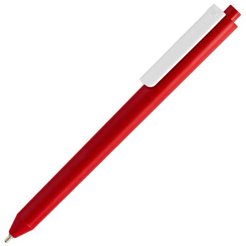 Ручка шариковая Pigra P03 Mat, красная с белым фото 2 Ручка шариковая Pigra P03 Mat, красная с белым фото 2