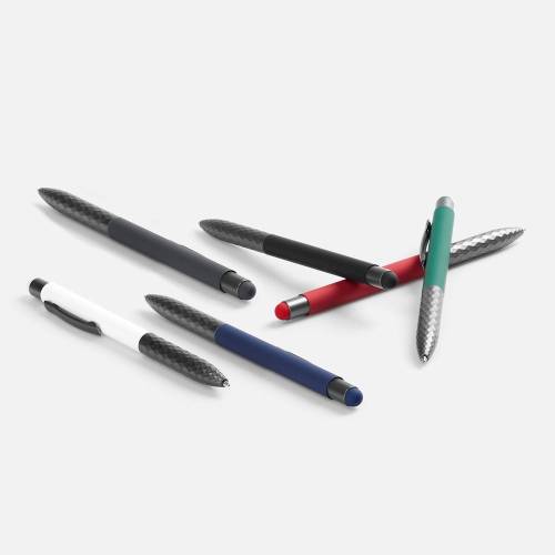 Ручка шариковая Digit Soft Touch со стилусом, зеленая фото 6 Ручка шариковая Digit Soft Touch со стилусом, зеленая фото 6