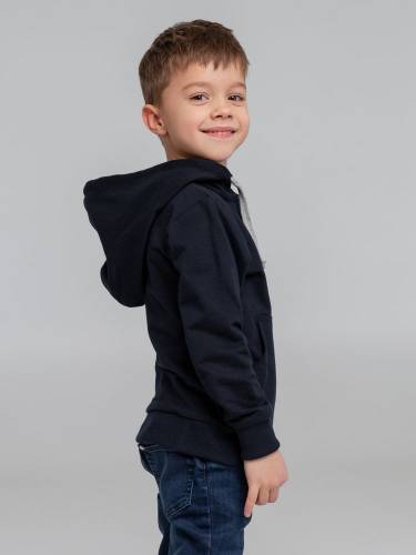 Толстовка с капюшоном детская Kirenga Kids, темно-синяя фото 8 Толстовка с капюшоном детская Kirenga Kids, темно-синяя фото 8
