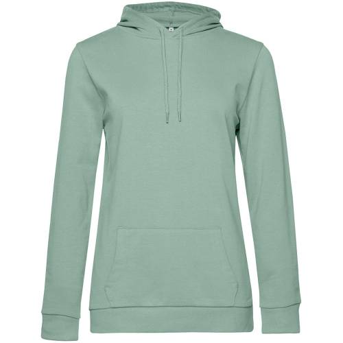 Толстовка с капюшоном женская Hoodie, серо-зеленая Толстовка с капюшоном женская Hoodie, серо-зеленая