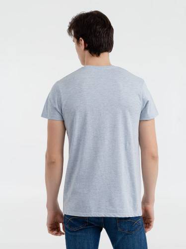 Футболка мужская Regent Fit 150, голубой меланж фото 4 Футболка мужская Regent Fit 150, голубой меланж фото 4