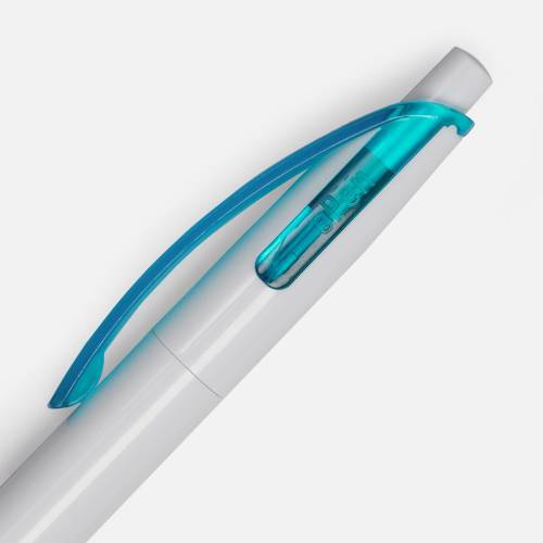 Ручка шариковая Bento, белая с голубым фото 6 Ручка шариковая Bento, белая с голубым фото 6