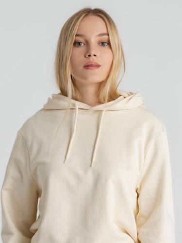 Толстовка с капюшоном унисекс Hoodie, светло-желтая фото 7